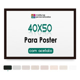 Moldura 40x50 Para Gravura Poster Imagem Foto Com Acetato