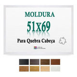 Moldura Branca 51x69 Para Quebra Cabeça