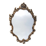 Moldura Com Espelho Vintage Provençal Ouro Velho Pop Decorei