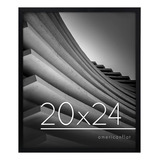 Moldura De Pôster American Flat 50x60cm Em Acrílico Preto