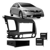 Moldura Do Painel New Civic 2007 08 09 10 2011 1 Din 2 Din