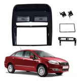 Moldura Dvd Painel 2 Din Fiat Linea 2008 A 2014 Black Piano