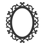 Moldura Espelho Oval Arabesco 58cm -