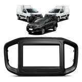 Moldura Multimidia 2 Din Fiat Strada 2021 Preta Fiamon