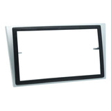 Moldura Painel 2 Din Dvd Corsa Vectra Meriva Montana Prata