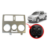 Moldura Painel Ar Condicionado Inferior Prata Fiat Strada 09