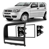 Moldura Painel Dvd Central Multimídia 2din Pálio Preta Ap515