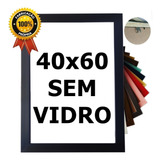 Moldura Quadro 40x60 Sem Vidro Premium Em Madeira Laqueada