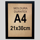 Moldura Quadro A4 Com Duratex 21x30cm Skj Quadros