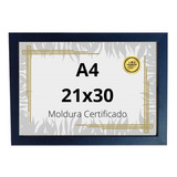 Moldura Quadro A4 P/ Certificado Premium Com Vidro A Melhor