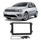 Moldura Radio Vw Gol G8 2020 A 2021 Preta 2din Dvd Cd