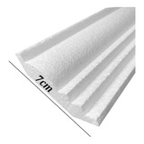 Moldura Roda Teto Isopor Peito De Pombo Kit 30 Mts 7cm Face