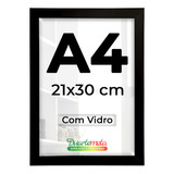 Molduras C/ Vidro A4 30x21cm Certificado