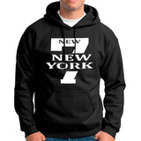 Moletom Blusa De Frio Canguru 7 New York Masculino Feminino 