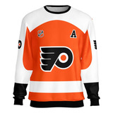 Moletom Blusa Flyers Philadelphia Laranja Hockey Gc Ref0614