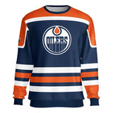 Moletom Blusa Oilers Edmonton Hockey Gc Ref0428