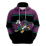 Moletom Blusa Super Patos Hockey Purple
