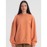 Moletom Canguru Baw Oversized Utility Laranja