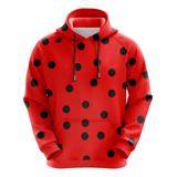 Moletom Casaco Ladybug Miraculous Lady Bug Fantasia Joaninha
