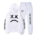 Moletom De Frio Lil Peep Show The Peep Conjunto Capuz