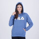 Moletom Fila Comfort Letter Feminino Azul