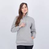 Moletom Fila Letter Winter Outline Feminino Cinza