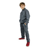 Moletom Helanca Blusa + Calça Frio Infantil Criança Jaqueta