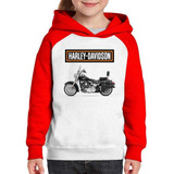 Moletom Infantil Moto Harley Davidson Heritage Classic Black