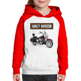 Moletom Infantil Moto Harley Davidson Heritage Classic Red