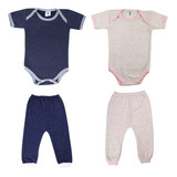 Moletom Kit 2 Pecas Conjuntinho Roupa Bebe Tecido Macio