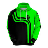 Moletom Masculino Uniforme Kawasaki Full Moto