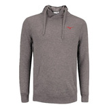 Moletom Mizuno Soft Masculino Adultos Cinza