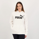 Moletom Puma Ess Logo Fl Com Capuz Feminino Branco