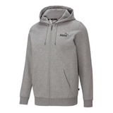 Moletom Puma Hoodie Essentials Full-zip Cinza