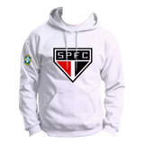 Moletom São Paulo Time De Futebol Blusa De Frio