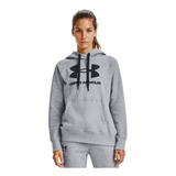 Moletom Under Armour Feminino Cinza Logo Fleece Original