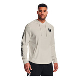 Moletom Under Armour Pjt Rock Terry Hood Off White Masculino