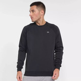 Moletom Under Armour Rival Fleece Crew Preto Masculino