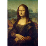 Mona Lisa Quadro Poster Mdf Decoração