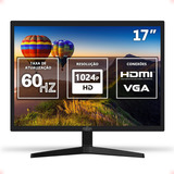 Monitor 17 Polegadas Led Hdmi Vga Strong Tech Cor Preto 110v/220v