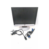 Monitor Aoc Lm522 Lcd 15 Prata 100v/240v C/ Cabos Força/vga