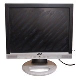 Monitor Aoc Lm522 Lcd 15 Prata 100v/240v Usado Oportunidade
