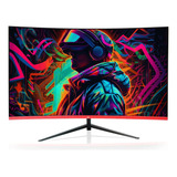 Monitor Gamer Curvo Concórdia Gamer Cz270f Led 27 Polegadas Preto E Vermelho 110v 220v Full Hd