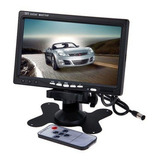Monitor Portátil Lcd 7 Polegadas Colorido Para Cftv Tft Cor Preto 12v
