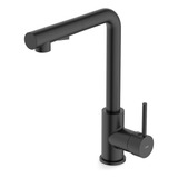 Monocomando Celite Prática Mesa Bica L Preto Matte Acabamento Fosco