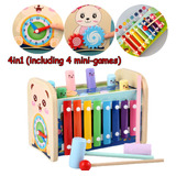 Montessori Toy Kids Game Clock Ocupado Educacional Para Pres