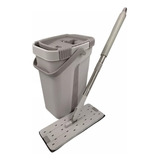 Mop Flat Lava E Seca Menalux Com Refil Extra De Microfibra