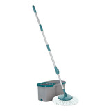 Mop Pro Esfregão Giratório Duas Águas Cesto Inox Flash Limp
