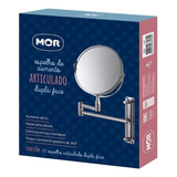 Mor Espelho De Aumento Dupla Face Articulado Cor Da Moldura