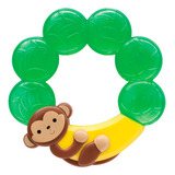 Mordedor Bebê Macio Resfriável C/ Agua Macaco Buba Cor Verde